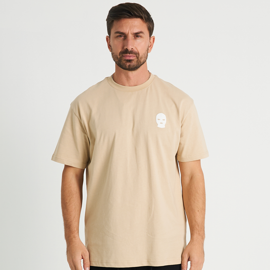 Nsteria Dubai Side Logo Tee - Biege