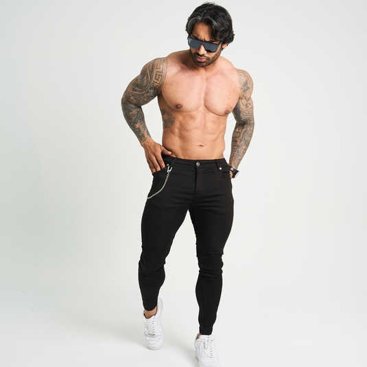 Nsteria Super Skinny Plain Denim Jeans - Black