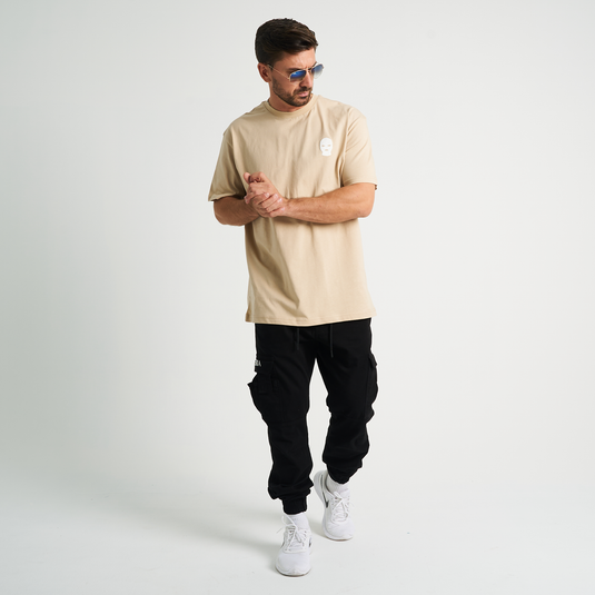 Nsteria Dubai Side Logo Tee - Biege