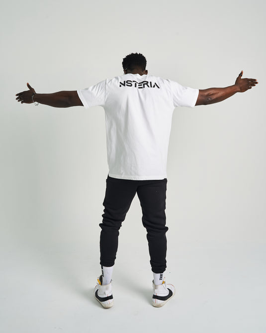 Nsteria Side Logo Tee - White